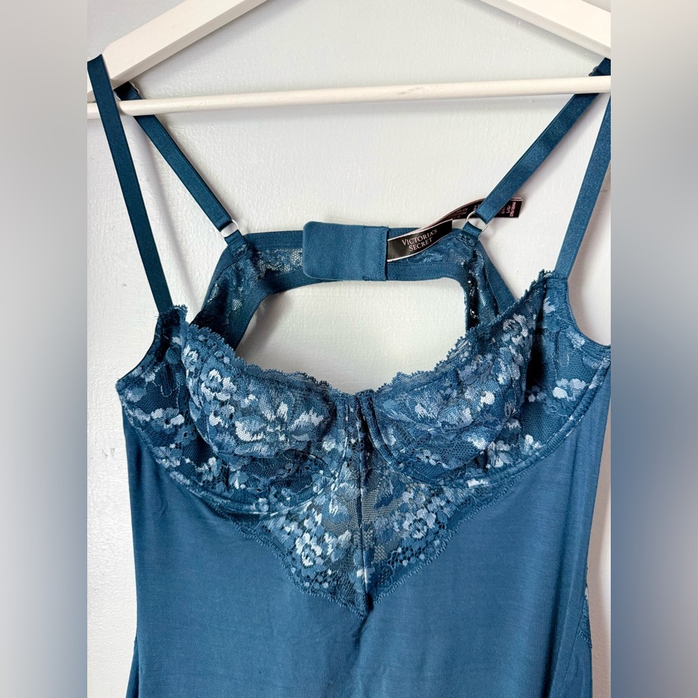 Blue Midnight Sea Modal Slip Dress - Picture 7 of 9